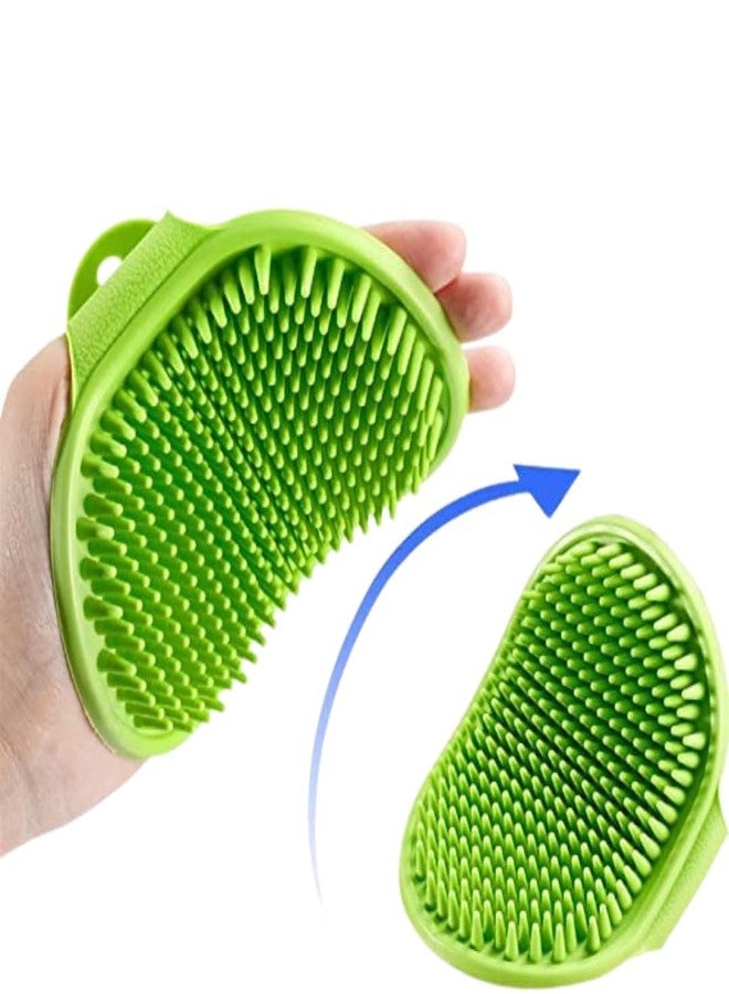 KittuPet KittuPer 3 Pcs Self Cleaning Slicker Shedding Brush Pet Bath Massage Brush With Soap & Shampoo Dispenser Soft Silicone Bristle For Long Short Haired Dogs Cats Shower Tick Remover Shower Bathing. - Image 3